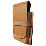CAPA DE COURO P/CELULAR APLIQUE HD NATURAL