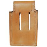 CAPA DE COURO P/CELULAR APLIQUE HD NATURAL