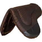 MANTA HÍPICA LUXO C/ PELO MARROM