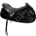 ARREIO MULADEIRO CHAPEADO INOX CASCO PRETO