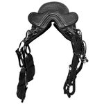 ARREIO MULADEIRO S CHAPA INOX COMPLETO PRETO