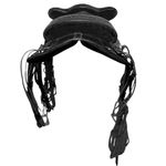 ARREIO MULADEIRO S CHAPA INOX COMPLETO PRETO