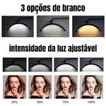 Luminária Meia Lua Preta
