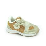 Tênis Infantil Feminino Jogging Camin 1701 Estilo Dourado