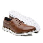 Sapato Masculino Couro Oxford Dmazons Tradicional Caramelo