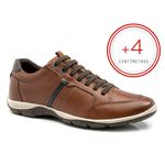 Sapatênis Masculino Azera Ferricelli ZR42550 Couro Whisky