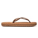 Chinelo Feminino Flip Flop Nuvem Flat Leve e Confortável CARAMELO