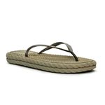 Chinelo Feminino Flip Flop Nuvem Flat Leve e Confortável VERDE MILITAR