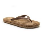 Chinelo Feminino Flip Flop Nuvem Flat Leve e Confortável CARAMELO