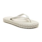 Chinelo Feminino Flip Flop Nuvem Flat Leve e Confortável CREME