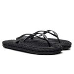 Chinelo Feminino Flip Flop Nuvem Flat Leve e Confortável Preto