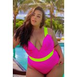 Maiô Sereia Chiclete Curves - Pink