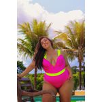 Maiô Sereia Chiclete Curves - Pink