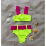 Biquíni Infantil Sereia Ibiza Hotpant - Amarelo