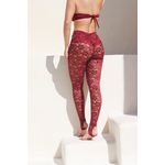 Calça Ma Cherry Renda - Cereja