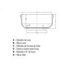 Tambor Freio Traseiro MB 1620 Reduzido Atego 1315 1418 1518 1718 2425 (Eixo MB HL5) Batista 1022