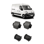 Kit 4 Buchas Bandejas Inferior Diant. Van Renault Master Nova 2013/