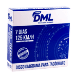 Disco DML Diagramas para Tacógrafos 7 dias 125km/H