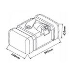 Tanque Combustível Plástico MB 1620 2003/ em diante MB1318 210 Litros M194J