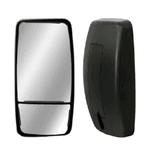 Espelho Retrovisor Completo Ford Cargo 2009/ Convexo Bifocal Lado Esquerdo