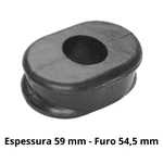 Borracha Engate Reboque Carreta Julieta Facchini FNV Randon Furo 54.5mm R374