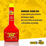 Aditivo Bardahl Clean Gas Limpeza Combustivel Motor Gasolina 200ml Limpa Bico e Carburadores