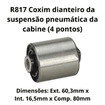 Bucha Barra Estabilizador Cabine Scania 114 124 Suspensão Pneumática R817 Ref: 1377562 / 2V5899541