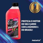Aditivo Radiador Pronto Uso Orgânico Paraflu Rosa 1 litro 3004