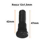 Parafuso Roda Traseira A C D20 S10 Blazer Opala Caravan Silverado GM Chevrolet M12x1,5mm x 47mm longo