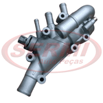 Carcaça Válvula Termostática Ford Fiesta Courier Ecosport Zetec 8v 03/06 Gasolina