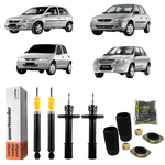 Kit 4 Amortecedor Cofap + Kit Diant Axios Corsa Classic Celta Prisma 96/12