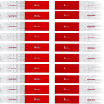 Kit 100 Faixas Refletiva 50 x 305mm Avery Dennison