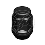 Porca Roda Preta Gm Opala D20 S10 Silverado Blazer Ford Fiesta Ecosport Courier Focus M12x1.5mm