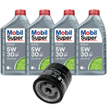 Kit Troca de Óleo Mobil 5w30 GM Corsa Celta Classic Montana Agile Prisma 1.0 1.4 8v Flex 2003/