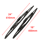 Palheta Parabrisa Eco B604 C3 Ecosport Fiesta Fusion Frontier Sorento Megane Bosch 3397010048 18/24 Polegadas
