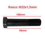 Parafuso Roda Tras MB 1313 1513 1519 1924 2013 Completo 22x98mm Porca Flangeada Chave 30 ZM 4002214