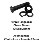 Parafuso Roda Tras MB 1313 1513 1519 1924 2013 Completo 22x98mm Porca Flangeada Chave 30 ZM 4002214