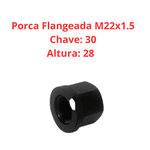 Parafuso Roda Completo Recartilhado 22x90mm Com Porca Flangeada Chave 30 Traseiro MB 1313 1513 1519 2013