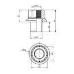 Porca Parafuso Roda Tras 22mm Chave 32 Oscilante Centralizadora H22/49 2902253