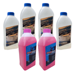 Kit Troca Aditivo Orgânico Concentrado e Água Desmineralizada Radiador SL Plus 6 Litros