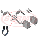 ABRACADEIRA 4.1/2 TUBO FLEXIVEL ESCAP AXOR 2035 3344 EURO 3 BEPO B074Y