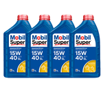 Kit Troca de Óleo 15w40 Mobil Gol Voyage Saveiro Fox G2 G3 G4 G5 G6 Motor 1.0 1.6 8v Power Ea111 Gasolina Flex Etanol