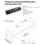Tanque Combustível 210 Litros Plástico Mercedes Benz 1113 1313 1513 2013 Redondo Bepo M194D