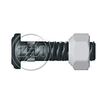 Parafuso Roda Ford F350 F4000 1975/ Traseira Esquerda c/ Porca