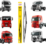 Palheta Limpador Parabrisa MB Axor Atego 1938 1944 Ford Cargo Iveco Stralis Tector Dyna 164