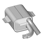 Silencioso Abafador MB Atego 1315 1418 1518 1718 OM904 Euro 3 4 cilindros 2004/ Bepo M089K A9584900201