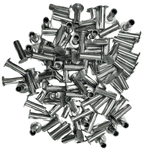 Pacote de 100 Rebite Metal Cobreado 13x16 para Lona de Freio Linha Pesada Caminhões