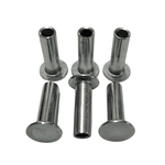 Pacote de 100 Rebite Metal Cobreado 13x16 para Lona de Freio Linha Pesada Caminhões
