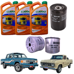 Kit Troca de Óleo Lubrax D10 D20 D40 Motor Perkins Q20B GM 4236 Chevrolet com Filtro