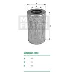 Filtro Ar Mercedes Benz 1214 1218 1718 1720 2318 2423 OM366LA Volks 13-170 17-210 MWM Cummins Mann Filter C27844